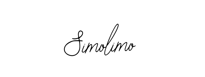 Use a signature maker to create a handwritten signature online. With this signature software, you can design (Bearetta-2O07w) your own signature for name Simolimo. Simolimo signature style 12 images and pictures png