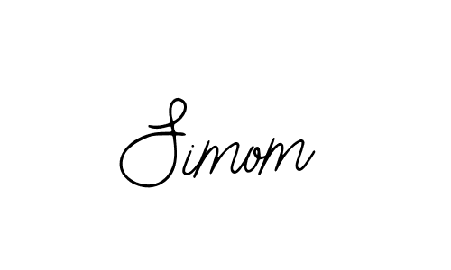 Design your own signature with our free online signature maker. With this signature software, you can create a handwritten (Bearetta-2O07w) signature for name Simom. Simom signature style 12 images and pictures png