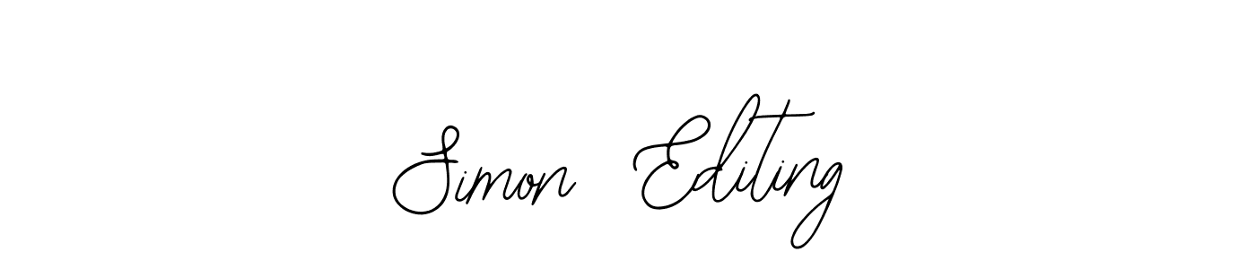 See photos of Simon  Editing official signature by Spectra . Check more albums & portfolios. Read reviews & check more about Bearetta-2O07w font. Simon  Editing signature style 12 images and pictures png
