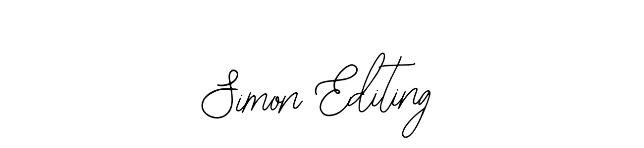 Once you've used our free online signature maker to create your best signature Bearetta-2O07w style, it's time to enjoy all of the benefits that Simon Editing name signing documents. Simon Editing signature style 12 images and pictures png