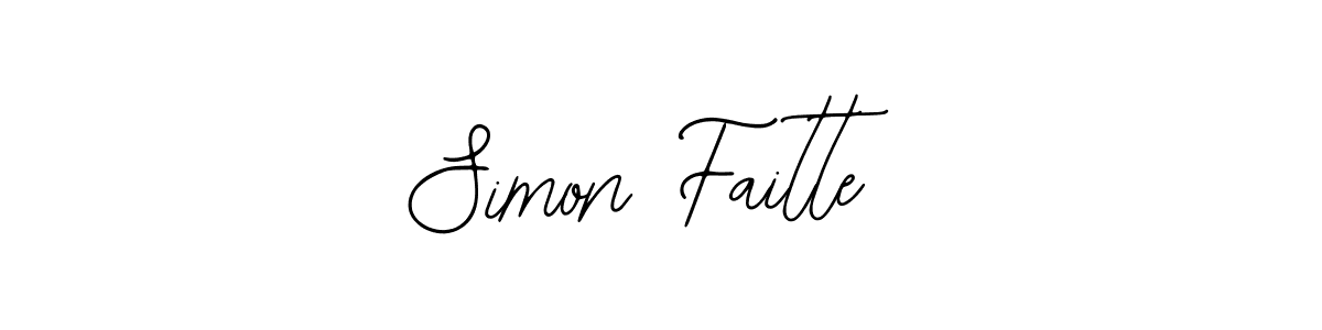 You should practise on your own different ways (Bearetta-2O07w) to write your name (Simon Faitte) in signature. don't let someone else do it for you. Simon Faitte signature style 12 images and pictures png