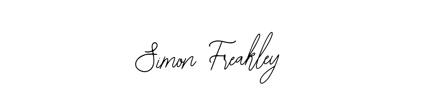 You should practise on your own different ways (Bearetta-2O07w) to write your name (Simon Freakley) in signature. don't let someone else do it for you. Simon Freakley signature style 12 images and pictures png