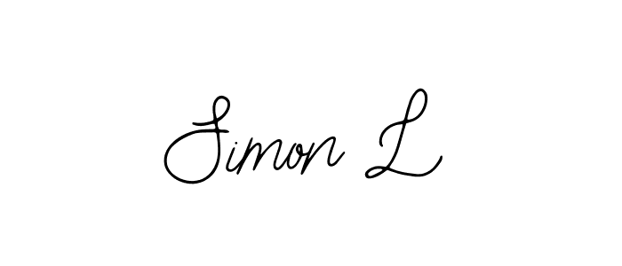 How to make Simon L signature? Bearetta-2O07w is a professional autograph style. Create handwritten signature for Simon L name. Simon L signature style 12 images and pictures png