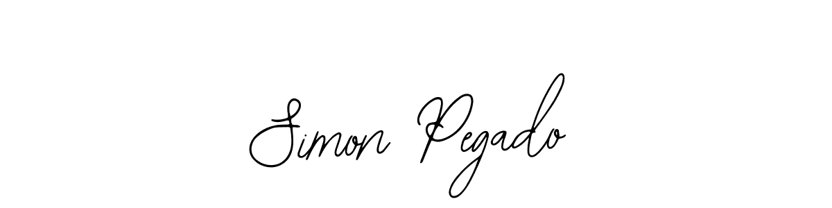 Similarly Bearetta-2O07w is the best handwritten signature design. Signature creator online .You can use it as an online autograph creator for name Simon Pegado. Simon Pegado signature style 12 images and pictures png