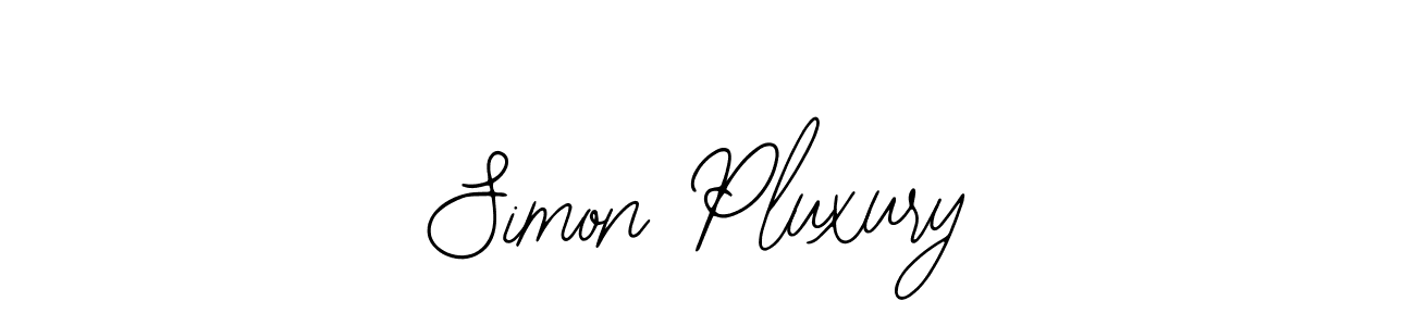 How to make Simon Pluxury signature? Bearetta-2O07w is a professional autograph style. Create handwritten signature for Simon Pluxury name. Simon Pluxury signature style 12 images and pictures png