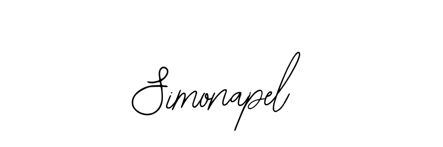 Make a beautiful signature design for name Simonapel. With this signature (Bearetta-2O07w) style, you can create a handwritten signature for free. Simonapel signature style 12 images and pictures png