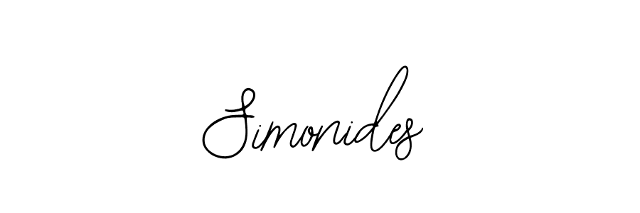 Use a signature maker to create a handwritten signature online. With this signature software, you can design (Bearetta-2O07w) your own signature for name Simonides. Simonides signature style 12 images and pictures png