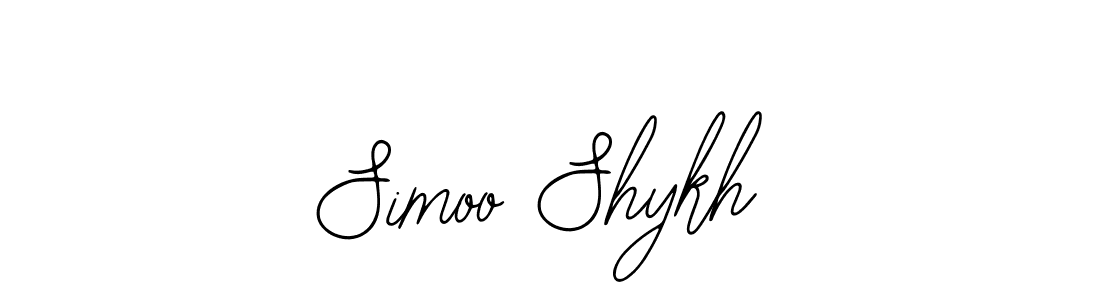 Design your own signature with our free online signature maker. With this signature software, you can create a handwritten (Bearetta-2O07w) signature for name Simoo Shykh. Simoo Shykh signature style 12 images and pictures png