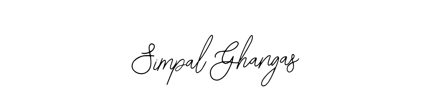 It looks lik you need a new signature style for name Simpal Ghangas. Design unique handwritten (Bearetta-2O07w) signature with our free signature maker in just a few clicks. Simpal Ghangas signature style 12 images and pictures png