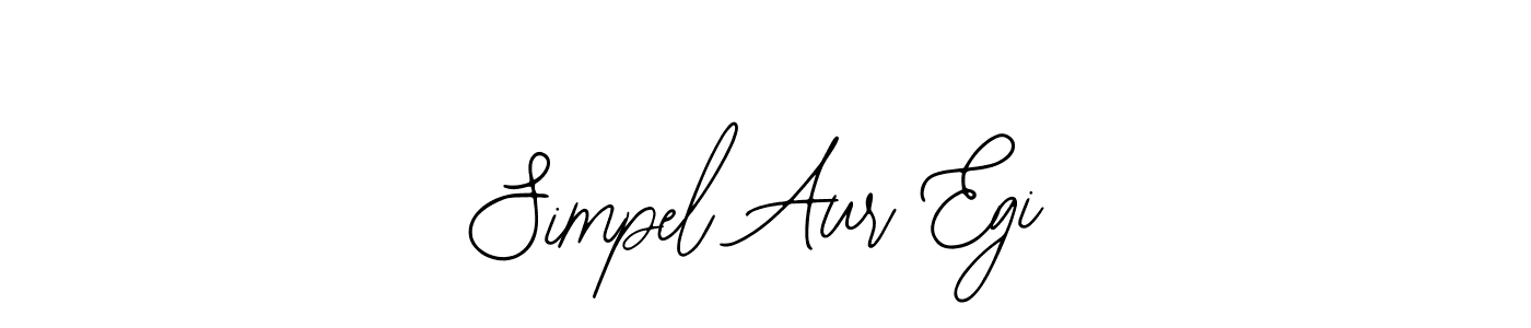 Also You can easily find your signature by using the search form. We will create Simpel Aur Egi name handwritten signature images for you free of cost using Bearetta-2O07w sign style. Simpel Aur Egi signature style 12 images and pictures png