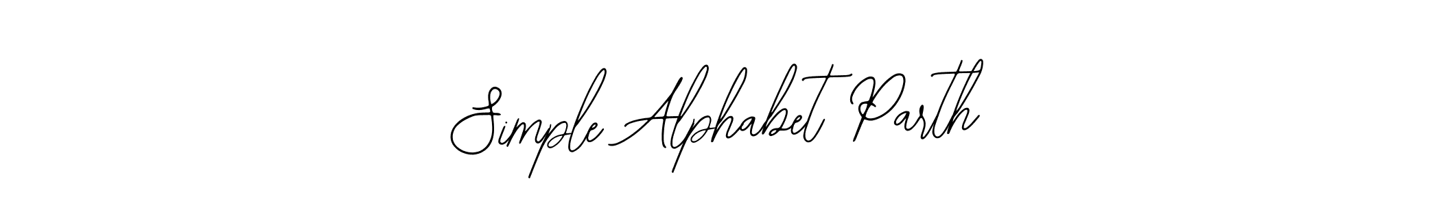 The best way (Bearetta-2O07w) to make a short signature is to pick only two or three words in your name. The name Simple Alphabet Parth include a total of six letters. For converting this name. Simple Alphabet Parth signature style 12 images and pictures png