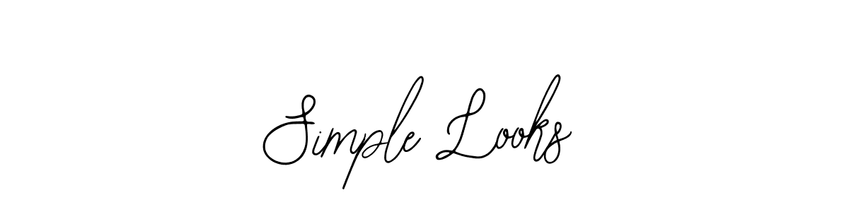 Make a beautiful signature design for name Simple Looks. With this signature (Bearetta-2O07w) style, you can create a handwritten signature for free. Simple Looks signature style 12 images and pictures png