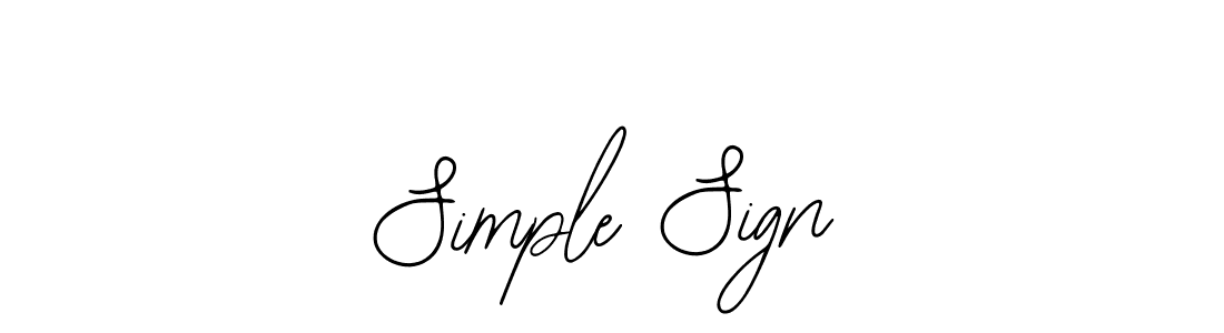 You should practise on your own different ways (Bearetta-2O07w) to write your name (Simple Sign) in signature. don't let someone else do it for you. Simple Sign signature style 12 images and pictures png