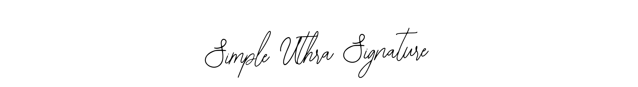 Design your own signature with our free online signature maker. With this signature software, you can create a handwritten (Bearetta-2O07w) signature for name Simple Uthra Signature. Simple Uthra Signature signature style 12 images and pictures png