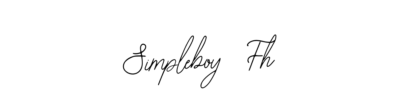 This is the best signature style for the Simpleboy  Fh name. Also you like these signature font (Bearetta-2O07w). Mix name signature. Simpleboy  Fh signature style 12 images and pictures png