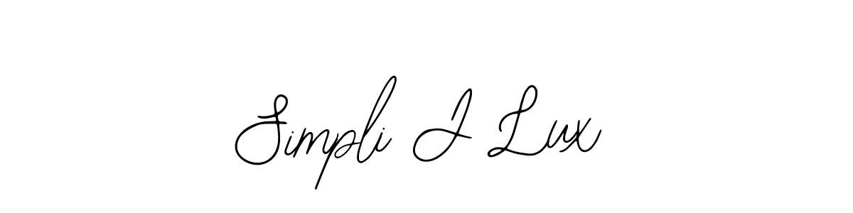 How to make Simpli J Lux signature? Bearetta-2O07w is a professional autograph style. Create handwritten signature for Simpli J Lux name. Simpli J Lux signature style 12 images and pictures png