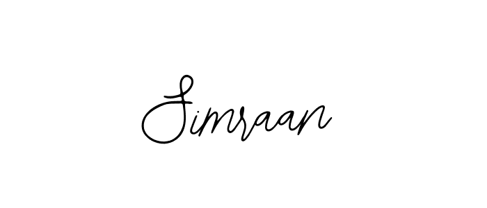 Design your own signature with our free online signature maker. With this signature software, you can create a handwritten (Bearetta-2O07w) signature for name Simraan. Simraan signature style 12 images and pictures png