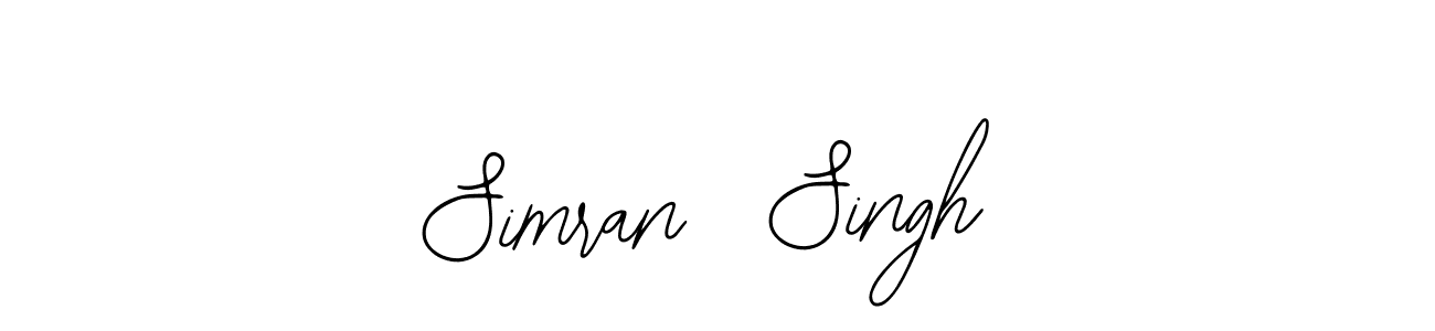 How to make Simran  Singh signature? Bearetta-2O07w is a professional autograph style. Create handwritten signature for Simran  Singh name. Simran  Singh signature style 12 images and pictures png