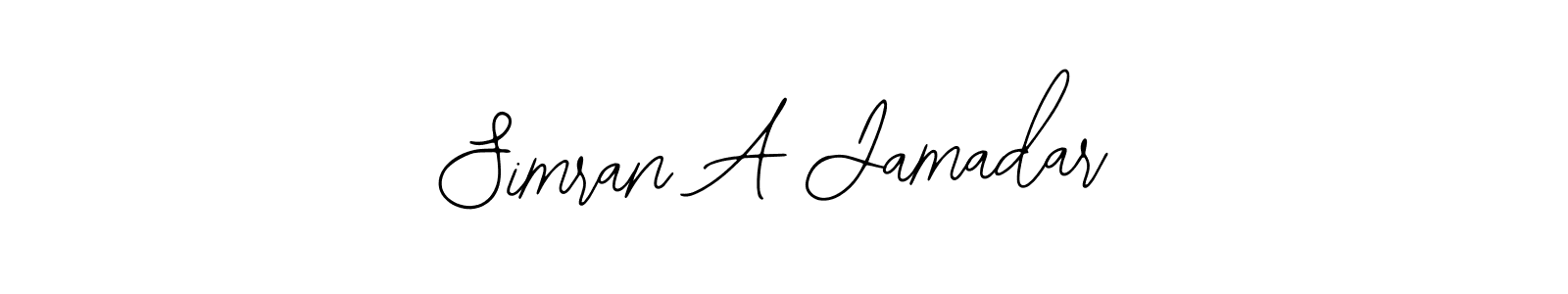 The best way (Bearetta-2O07w) to make a short signature is to pick only two or three words in your name. The name Simran A Jamadar include a total of six letters. For converting this name. Simran A Jamadar signature style 12 images and pictures png
