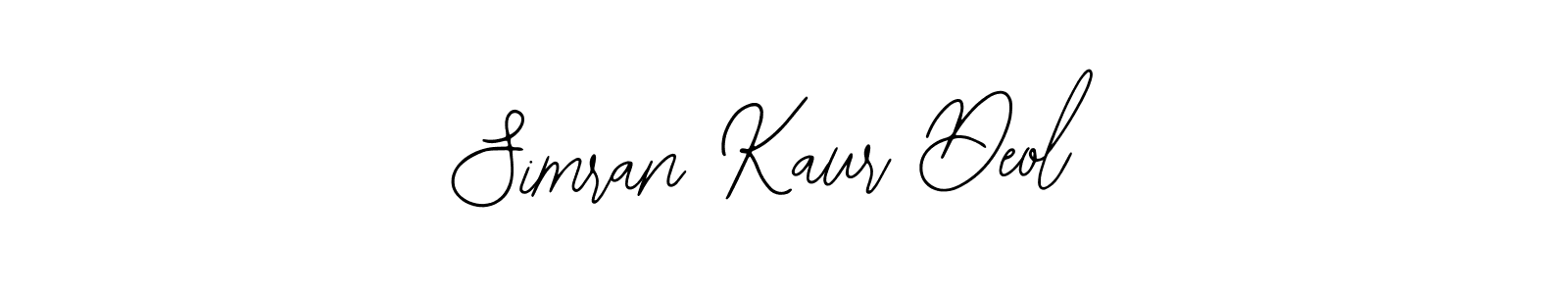 Use a signature maker to create a handwritten signature online. With this signature software, you can design (Bearetta-2O07w) your own signature for name Simran Kaur Deol. Simran Kaur Deol signature style 12 images and pictures png