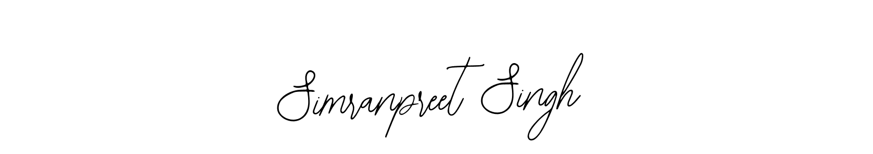 Simranpreet Singh stylish signature style. Best Handwritten Sign (Bearetta-2O07w) for my name. Handwritten Signature Collection Ideas for my name Simranpreet Singh. Simranpreet Singh signature style 12 images and pictures png