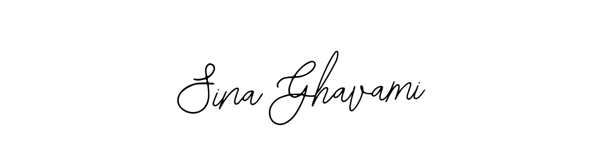 Use a signature maker to create a handwritten signature online. With this signature software, you can design (Bearetta-2O07w) your own signature for name Sina Ghavami. Sina Ghavami signature style 12 images and pictures png