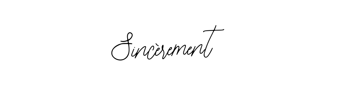 Make a beautiful signature design for name Sincèrement. With this signature (Bearetta-2O07w) style, you can create a handwritten signature for free. Sincèrement signature style 12 images and pictures png