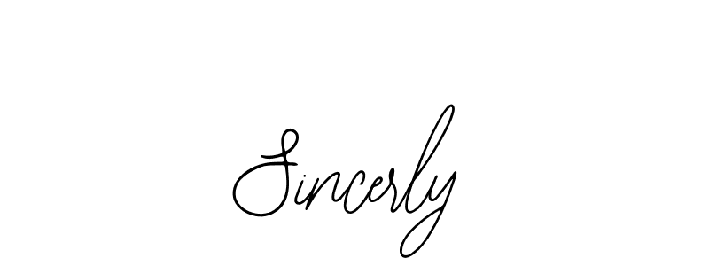 How to make Sincerly name signature. Use Bearetta-2O07w style for creating short signs online. This is the latest handwritten sign. Sincerly signature style 12 images and pictures png