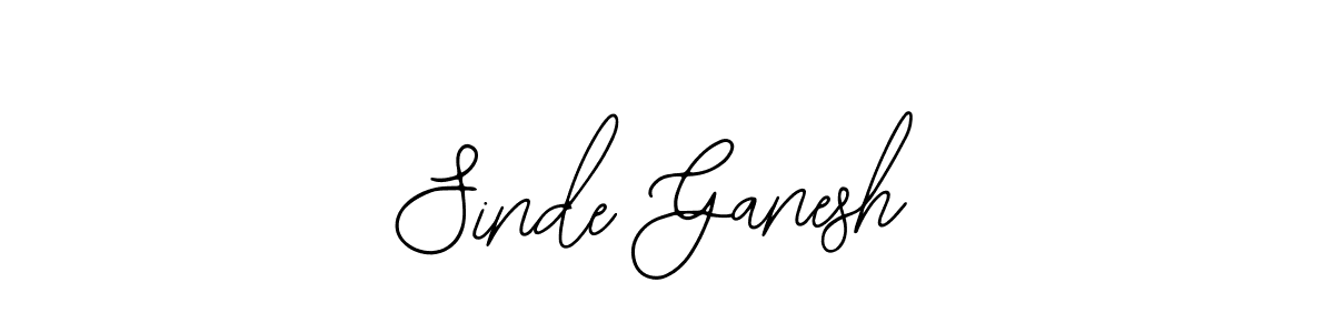 Design your own signature with our free online signature maker. With this signature software, you can create a handwritten (Bearetta-2O07w) signature for name Sinde Ganesh. Sinde Ganesh signature style 12 images and pictures png