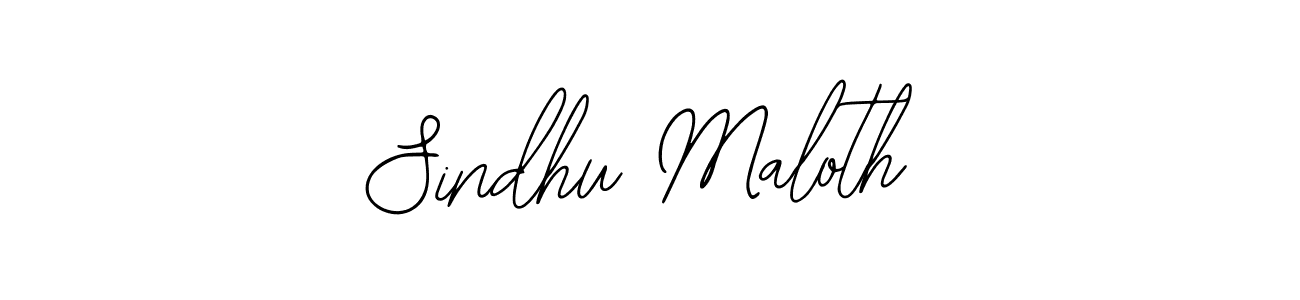 How to make Sindhu Maloth name signature. Use Bearetta-2O07w style for creating short signs online. This is the latest handwritten sign. Sindhu Maloth signature style 12 images and pictures png