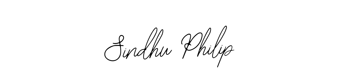 You should practise on your own different ways (Bearetta-2O07w) to write your name (Sindhu Philip) in signature. don't let someone else do it for you. Sindhu Philip signature style 12 images and pictures png