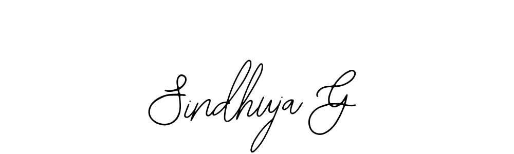 Bearetta-2O07w is a professional signature style that is perfect for those who want to add a touch of class to their signature. It is also a great choice for those who want to make their signature more unique. Get Sindhuja G name to fancy signature for free. Sindhuja G signature style 12 images and pictures png
