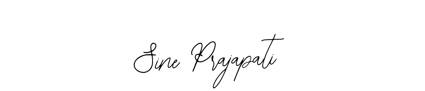 Sine Prajapati stylish signature style. Best Handwritten Sign (Bearetta-2O07w) for my name. Handwritten Signature Collection Ideas for my name Sine Prajapati. Sine Prajapati signature style 12 images and pictures png