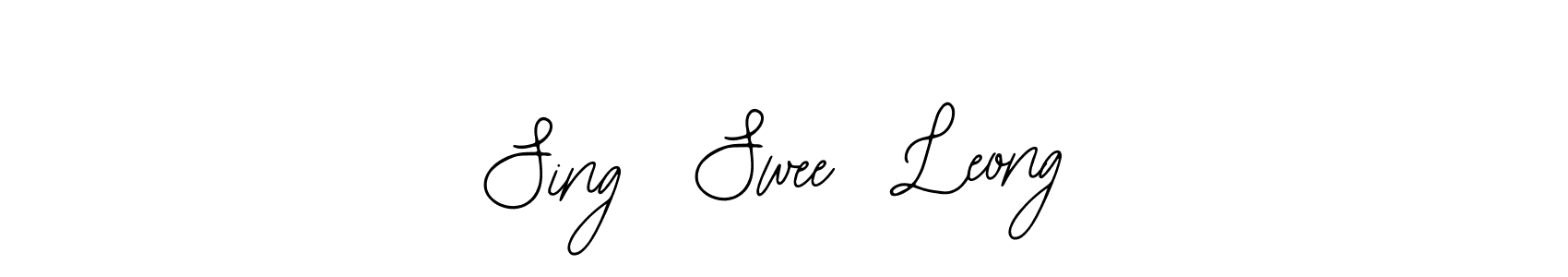 How to make Sing  Swee  Leong name signature. Use Bearetta-2O07w style for creating short signs online. This is the latest handwritten sign. Sing  Swee  Leong signature style 12 images and pictures png