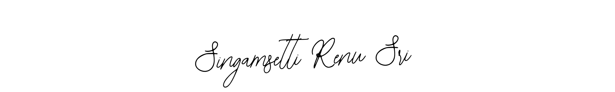 How to Draw Singamsetti Renu Sri signature style? Bearetta-2O07w is a latest design signature styles for name Singamsetti Renu Sri. Singamsetti Renu Sri signature style 12 images and pictures png