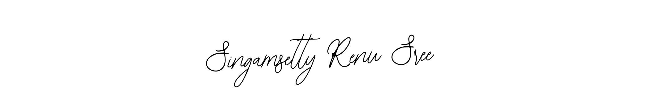 Singamsetty Renu Sree stylish signature style. Best Handwritten Sign (Bearetta-2O07w) for my name. Handwritten Signature Collection Ideas for my name Singamsetty Renu Sree. Singamsetty Renu Sree signature style 12 images and pictures png