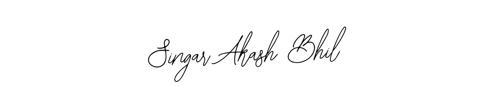 Use a signature maker to create a handwritten signature online. With this signature software, you can design (Bearetta-2O07w) your own signature for name Singar Akash Bhil. Singar Akash Bhil signature style 12 images and pictures png