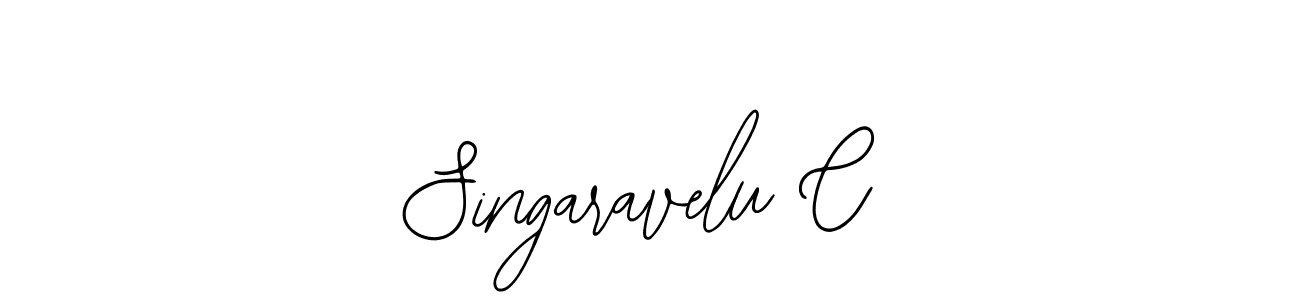 How to make Singaravelu C name signature. Use Bearetta-2O07w style for creating short signs online. This is the latest handwritten sign. Singaravelu C signature style 12 images and pictures png