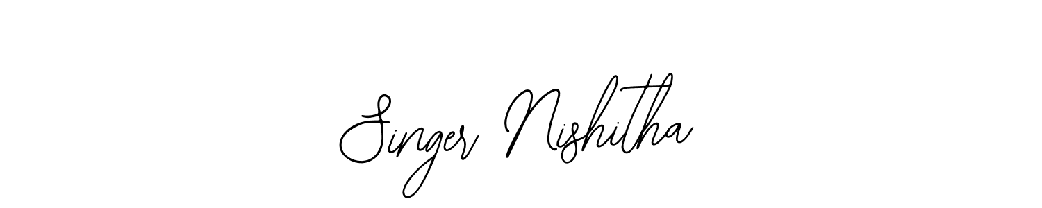 Make a beautiful signature design for name Singer Nishitha. Use this online signature maker to create a handwritten signature for free. Singer Nishitha signature style 12 images and pictures png