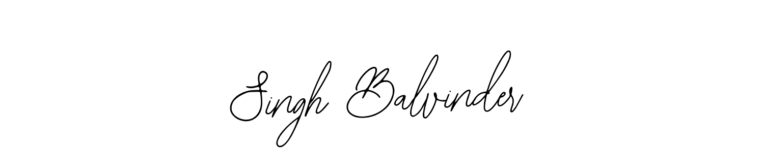 Design your own signature with our free online signature maker. With this signature software, you can create a handwritten (Bearetta-2O07w) signature for name Singh Balvinder. Singh Balvinder signature style 12 images and pictures png