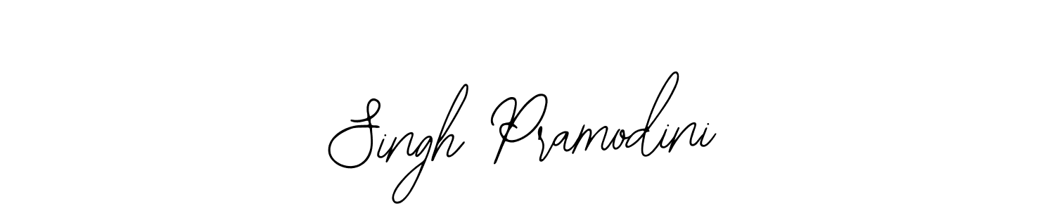 The best way (Bearetta-2O07w) to make a short signature is to pick only two or three words in your name. The name Singh Pramodini include a total of six letters. For converting this name. Singh Pramodini signature style 12 images and pictures png
