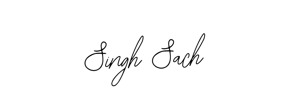 Also we have Singh Sach name is the best signature style. Create professional handwritten signature collection using Bearetta-2O07w autograph style. Singh Sach signature style 12 images and pictures png