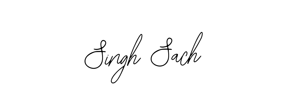 Design your own signature with our free online signature maker. With this signature software, you can create a handwritten (Bearetta-2O07w) signature for name Singh Sach. Singh Sach signature style 12 images and pictures png
