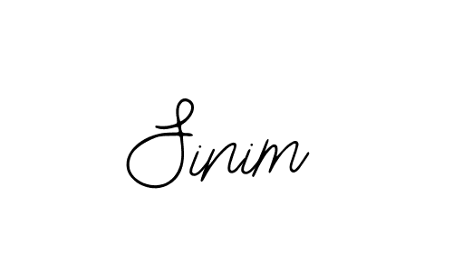 How to make Sinim signature? Bearetta-2O07w is a professional autograph style. Create handwritten signature for Sinim name. Sinim signature style 12 images and pictures png