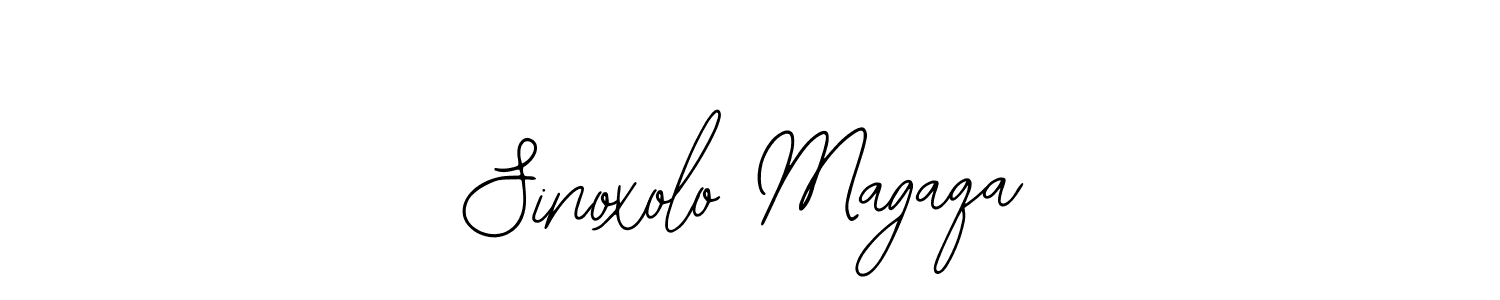 Design your own signature with our free online signature maker. With this signature software, you can create a handwritten (Bearetta-2O07w) signature for name Sinoxolo Magaqa. Sinoxolo Magaqa signature style 12 images and pictures png
