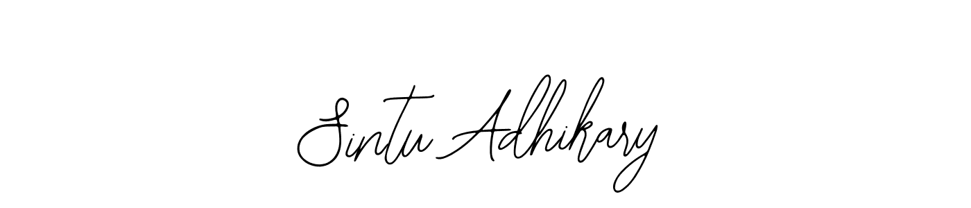 How to Draw Sintu Adhikary signature style? Bearetta-2O07w is a latest design signature styles for name Sintu Adhikary. Sintu Adhikary signature style 12 images and pictures png