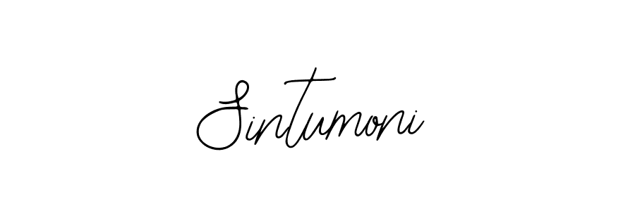 How to make Sintumoni signature? Bearetta-2O07w is a professional autograph style. Create handwritten signature for Sintumoni name. Sintumoni signature style 12 images and pictures png