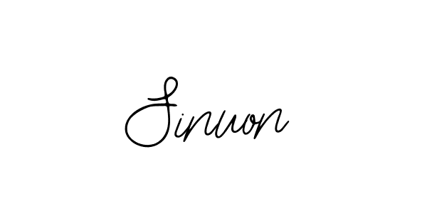 Use a signature maker to create a handwritten signature online. With this signature software, you can design (Bearetta-2O07w) your own signature for name Sinuon. Sinuon signature style 12 images and pictures png