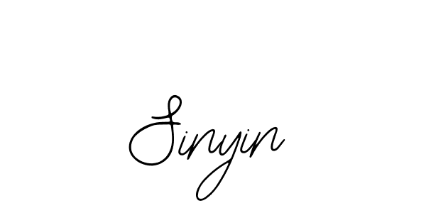 How to make Sinyin name signature. Use Bearetta-2O07w style for creating short signs online. This is the latest handwritten sign. Sinyin signature style 12 images and pictures png
