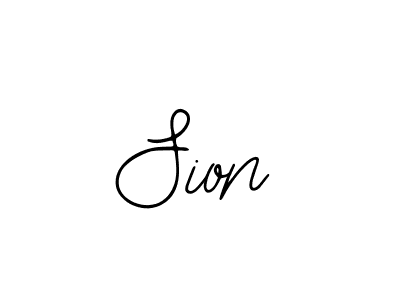 Design your own signature with our free online signature maker. With this signature software, you can create a handwritten (Bearetta-2O07w) signature for name Sion. Sion signature style 12 images and pictures png